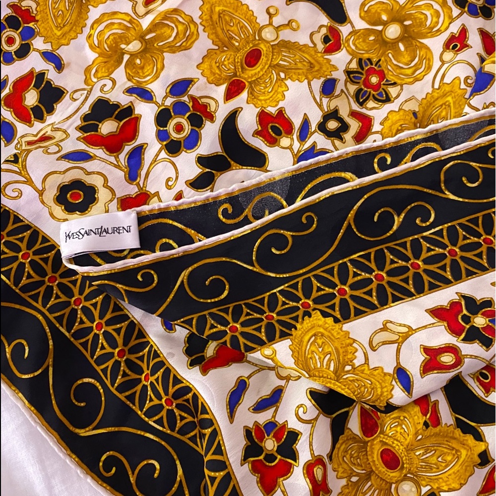 Yves Saint Laurent vintage silk scarf